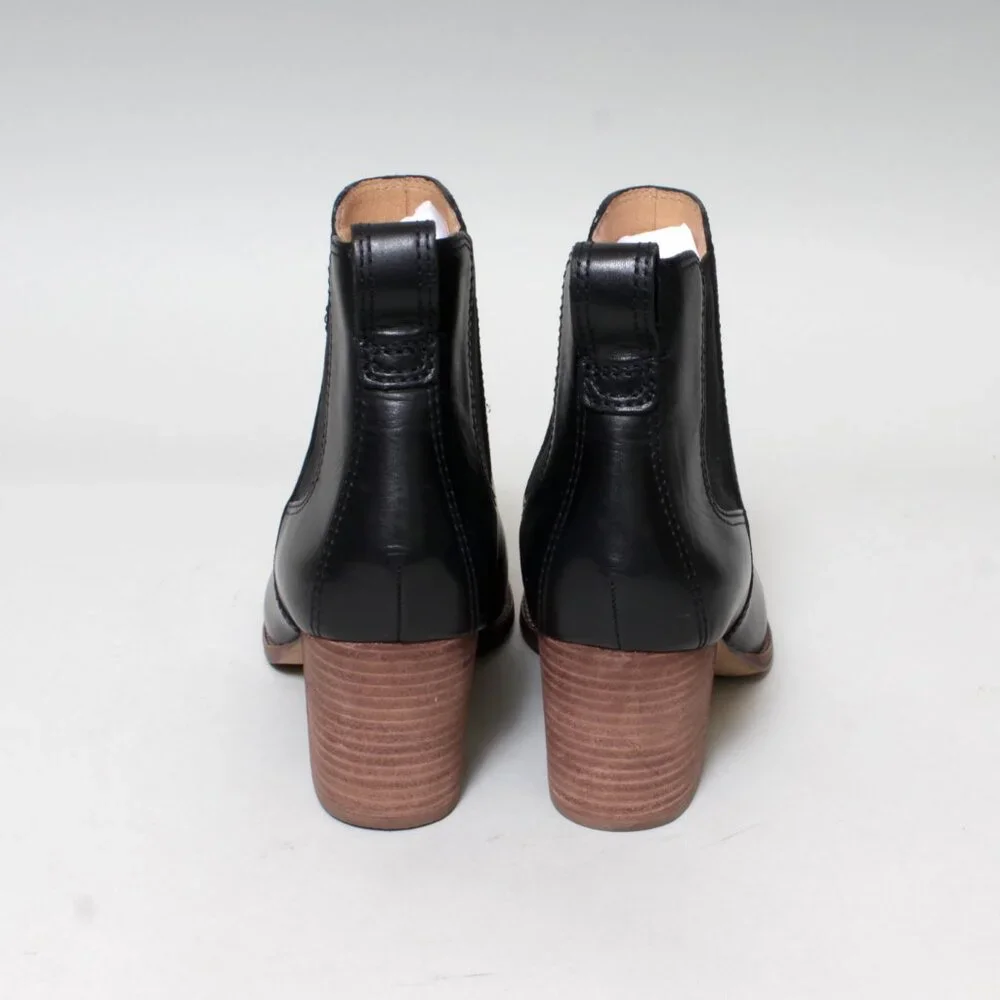 Madewell Black Leather Ankle Booties - Picture 7 of 10